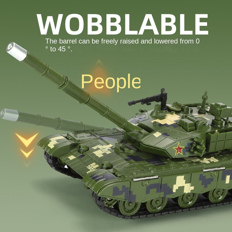 XHD 1:35 Scale Type 99A Main Battle Tank Die-Cast Alloy Model Toy - Smoke Effect, Opening Hatches, Sound & Light, Pull-Back Function - Modern Armor Collection