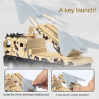 Vehículo de lanzamiento aéreo no tripulado furtivo GJ-11 XHD a escala 1:35, modelo de juguete de aleación fundida a presión: puertas que se abren, sonido e iluminación, función de retroceso - Colección de drones militares