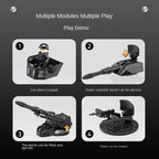 Chezhi 1:24 Scale Licensed Leopard Armored Riot Vehicle Die-Cast Alloy Model Toy - Retractable Winch, Folding Steps, Opening Doors, Sound & Light, Pull-Back Function, Shock Absorption & Steering - Law Enforcement Vehicle Collection