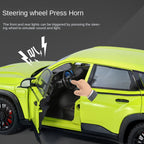 Jinglifang 1:24 Scale Die-Cast Alloy Model Toy Compatible with BMW XM - Opening Doors, Sound & Light, Pull-Back Function, Shock Absorption & Steering - Luxury Performance SUV Collection
