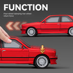 Chezhi 1:24 Die-Cast Alloy Model - Compatible with BMW M3 - High-Performance Sedan with Opening Doors, Sound & Light, Pull-Back Action, Shock Absorption, Steering, Horn, Foldable Mirrors & Opening Fuel Cap