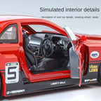 Jinglifang 1:24 Scale Tuned Edition Die-Cast Alloy Model Toy Compatible with Nissan Skyline GT-R - Opening Doors, Sound & Light, Shock Absorption & Steering - JDM Sports Car Collection