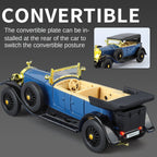 XHD 1:32 Scale Rolls-Royce Phantom I Die-Cast Alloy Model Toy - Removable Roof, Opening Doors, Sound & Light, Pull-Back Function - Vintage Luxury Collection