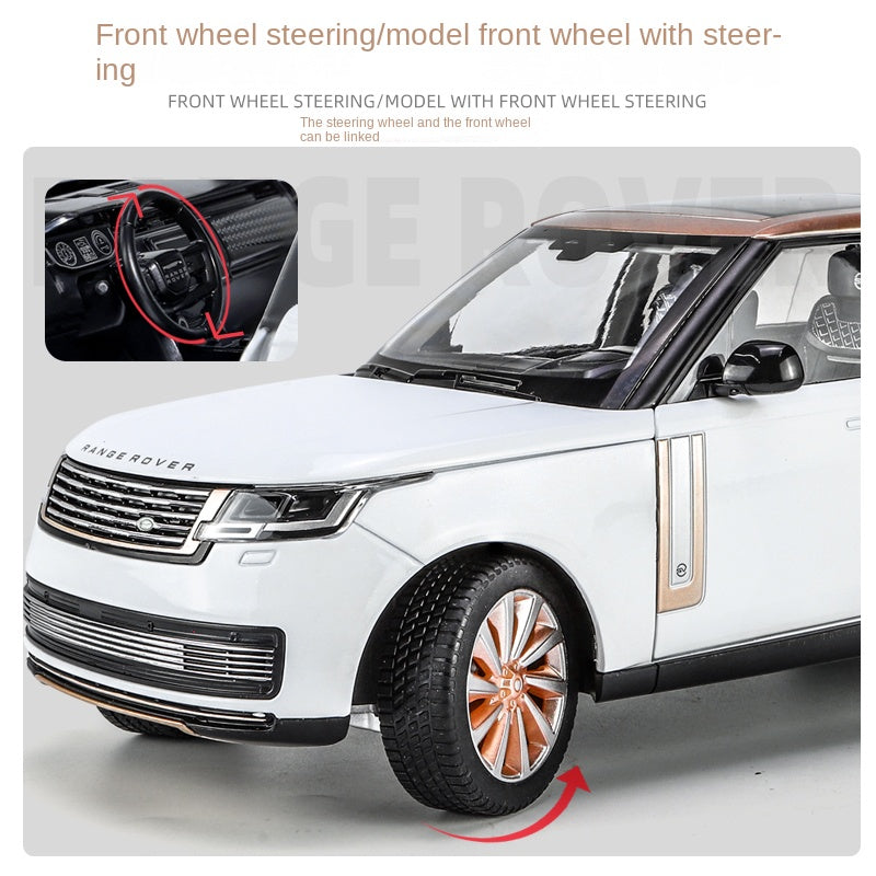 Qiyi 1:18 Scale Licensed Land Rover Range Rover SV Autobiography 2022 Edition Die-Cast Alloy Model Toy - Opening Doors, Sound & Light, Shock Absorption, Steering & Horn - Official Luxury SUV Collection