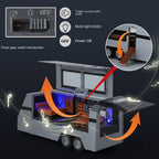 XHD 1:32 Die-Cast Alloy Model - Compatible with Rolls-Royce Cullinan & Travel Trailer - Luxury Caravan Set with Opening Doors, Sound & Light, Pull-Back Action & Shock Absorption