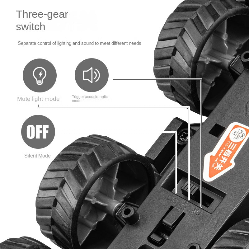 MINIAUTO 1:32 Scale Die-Cast Alloy Model Toy Compatible with Conqueror Shaman 8x8 - Opening Doors, Sound & Light, Pull-Back Function & Shock Absorption - Extreme Off-Road Collection