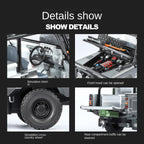 Jin Lifang 1:24 Die-Cast Alloy Model - Compatible with Land Rover Defender Off-Road Edition - Feature-Packed with Detachable Roof Accessories, Winch, Opening Doors, Realistic Sound & Light, Pull-Back Action & Shock Absorption - Collector's Edition