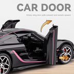 Chezhi 1:32 Scale Die-Cast Alloy Model Toy Compatible with Koenigsegg Jesko Absolut - Opening Doors, Sound & Light, Pull-Back Function - Hypercar Collection