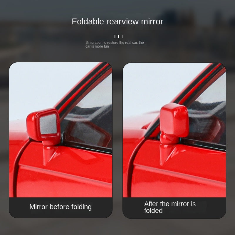 Jin Lifang 1:24 Die-Cast Alloy Model - Compatible with BMW M3 - High-Performance Sedan with Opening Doors, Sound & Light, Pull-Back Action, Shock Absorption, Interactive Steering Wheel, Horn & Foldable Mirrors