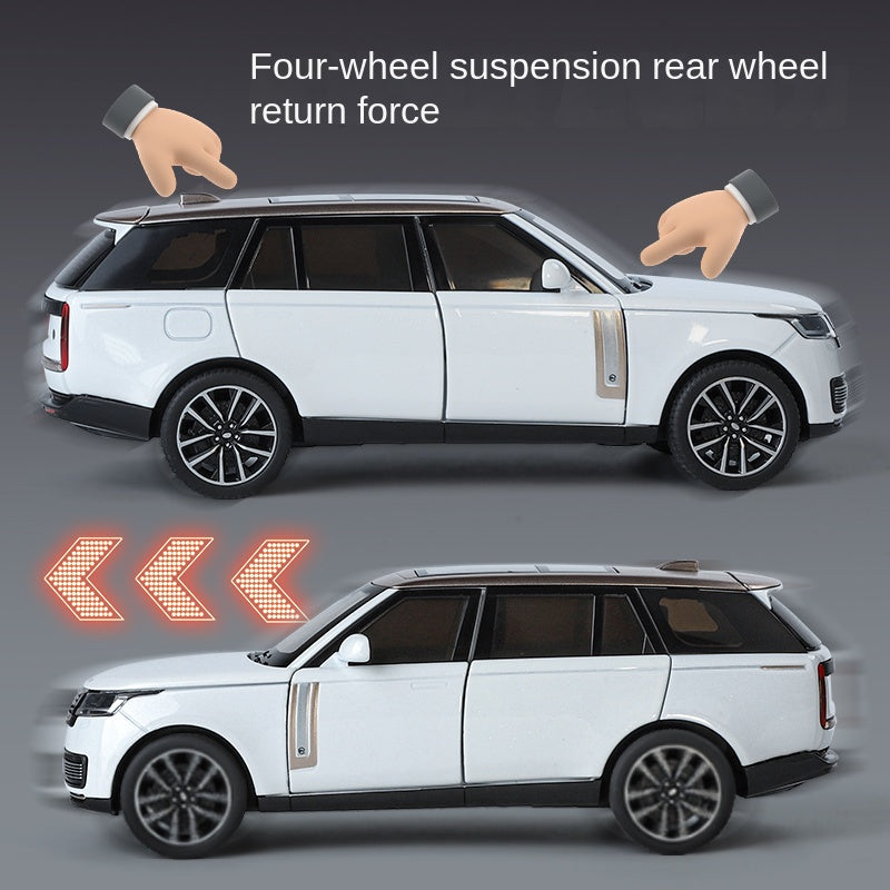 QiYi 1:32 Licensed Land Rover Range Rover SV 2022 Die-Cast Alloy Model - Official Luxury SUV with Opening Doors, Sound & Light, Pull-Back Action & Shock Absorption