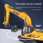 Qiyi 1:60 Scale Die-Cast Alloy Engineering Vehicle Model  - Excavator / Breaker / Log Grapple with Sound & Light - Construction Machinery Collection