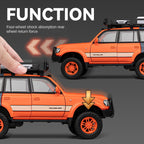 Chezhi 1:24 Licensed Toyota Land Cruiser LC80 Die-Cast Alloy Model - Official Off-Road Legend with Roof Rack, Opening Doors, Sound & Light, Pull-Back Action, Shock Absorption, Steering, Horn & Opening Fuel Cap