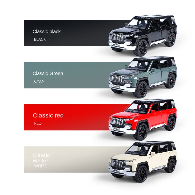 Jinchejiang 1:32 Scale Die-Cast Alloy Model Toy Compatible with BYD Yangwang U8 - Opening Doors, Sound & Light, Pull-Back Function & Shock Absorption - Luxury Off-Road EV Collection