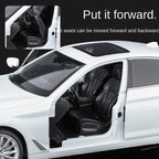 BMW 530Li Black Mamba, modelo estático de aleación fundida a presión, con licencia, escala 1:18: puertas que se abren, amortiguación, dirección, asientos ajustables y espejos plegables - Colección de sedanes de lujo