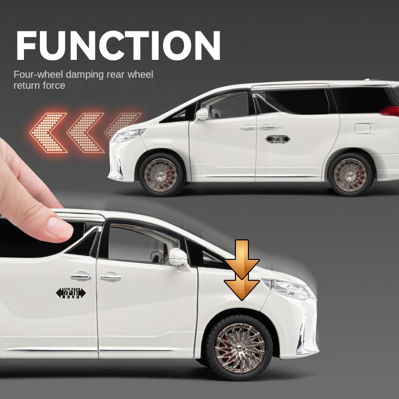 Chezhi 1:18 Lexus LM300 Luxury MPV Model - Masterpiece with Starry Roof, Power Doors, Working Windows, Adjustable Seats, Sound & Light, Pull-Back, Interactive Steering & Shock Absorption