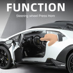 Black Mamba 1:18 Scale Licensed Lamborghini Huracán Sterrato Die-Cast Alloy Model Toy - Opening Doors, Sound & Light, Shock Absorption, Steering, Horn, Adjustable Rear Wing & Adjustable Seats - Off-Road Supercar Collection