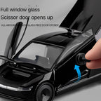 XHD 1:32 Scale Die-Cast Alloy Model Toy Compatible with Tesla Robotaxi - Opening Doors, Sound & Light, Pull-Back Function & Shock Absorption - Autonomous Vehicle Collection