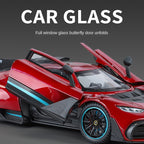Jin Lifang 1:18 Die-Cast Alloy Model - Compatible with Mercedes-AMG ONE - F1 Hybrid Hypercar with Opening Doors, Sound & Light, Shock Absorption, Interactive Steering Wheel & Adjustable Rear Wing