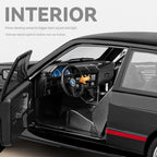 Chezhi 1:24 Die-Cast Alloy Model - Compatible with BMW M3 - High-Performance Sedan with Opening Doors, Sound & Light, Pull-Back Action, Shock Absorption, Steering, Horn, Foldable Mirrors & Opening Fuel Cap