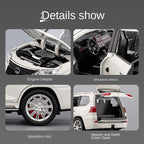 Chezhi 1:24 Scale Licensed RC Remote Control Lexus LX570 Die-Cast Alloy Model Toy - Remote Controlled Forward/Backward & Steering, Horn Sound - Luxury SUV Collection