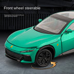 Jiaye 1:32 Die-Cast Alloy Model - Compatible with Ferrari Purosangue - First Ferrari FUV with Opening Doors, Sound & Light, Pull-Back Action & Shock Absorption
