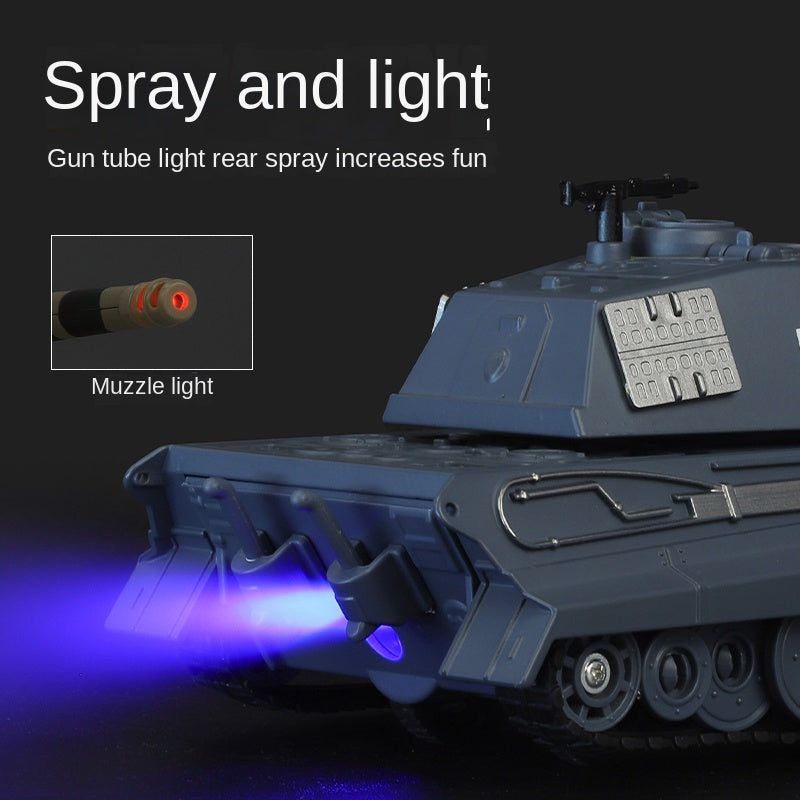 XHD 1:35 Die-Cast Alloy Model - Compatible with German King Tiger Heavy Tank - Feature-Packed with Smoke/Spray Effect, Sound & Light, Pull-Back Action & Removable Tracks
