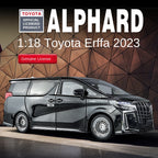 Qiyi 1:18 Scale Licensed Toyota Alphard Die-Cast Alloy Model Toy - Power Sliding Doors, Manual Windows, Sound & Light, Shock Absorption, Steering & Horn - Official Luxury MPV Collection