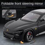 Jiaye 1:22 Die-Cast Alloy Model - Compatible with Ferrari Purosangue - First Ferrari FUV with Opening Doors, Sound & Light, Pull-Back Action, Shock Absorption & Foldable Mirrors