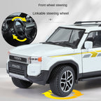 Jin Lifang 1:24 Die-Cast Alloy Model - Compatible with Toyota Land Cruiser Prado (LC250) - Ultimate Off-Road SUV with Opening Doors, Sound & Light, Pull-Back Action, Shock Absorption, Interactive Steering & Foldable Mirrors