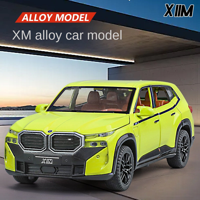 XHD 1:32 Scale Die-Cast Alloy Model Toy Compatible with BMW XM - Opening Doors, Sound & Light, Pull-Back Function - Luxury Performance SUV Collection