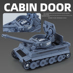 XHD 1:35 Die-Cast Alloy Model - Compatible with German Tiger I Tank - Feature-Packed with Smoke/Spray Effect, Sound & Light, Pull-Back Action, Rotating Turret & Elevating Barrel