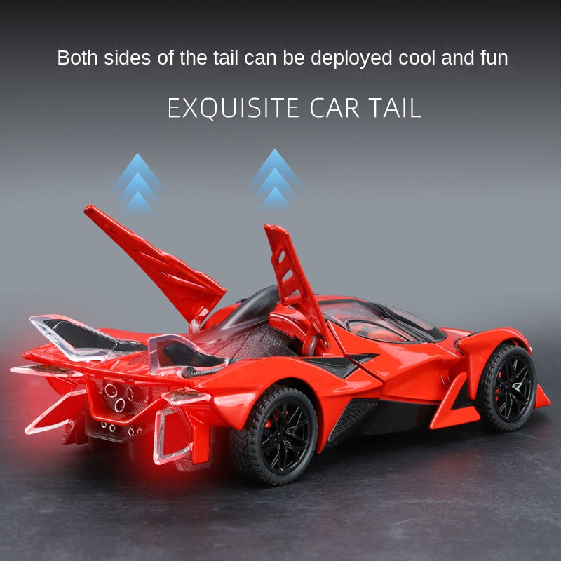 XHD 1:32 Die-Cast Alloy Model - Compatible with Apollo Evo Hypercar - Feature-Packed with Opening Doors, Realistic Sound & Light, Pull-Back Action & Shock Absorption