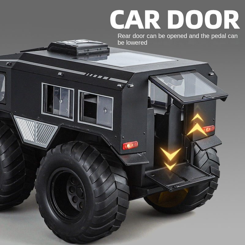 XHD 1:24 Scale Die-Cast Alloy Model Toy Compatible with SHERP All-Terrain Vehicle - Opening Doors, Sound & Light, Pull-Back Function & Shock Absorption - Extreme Off-Road Collection