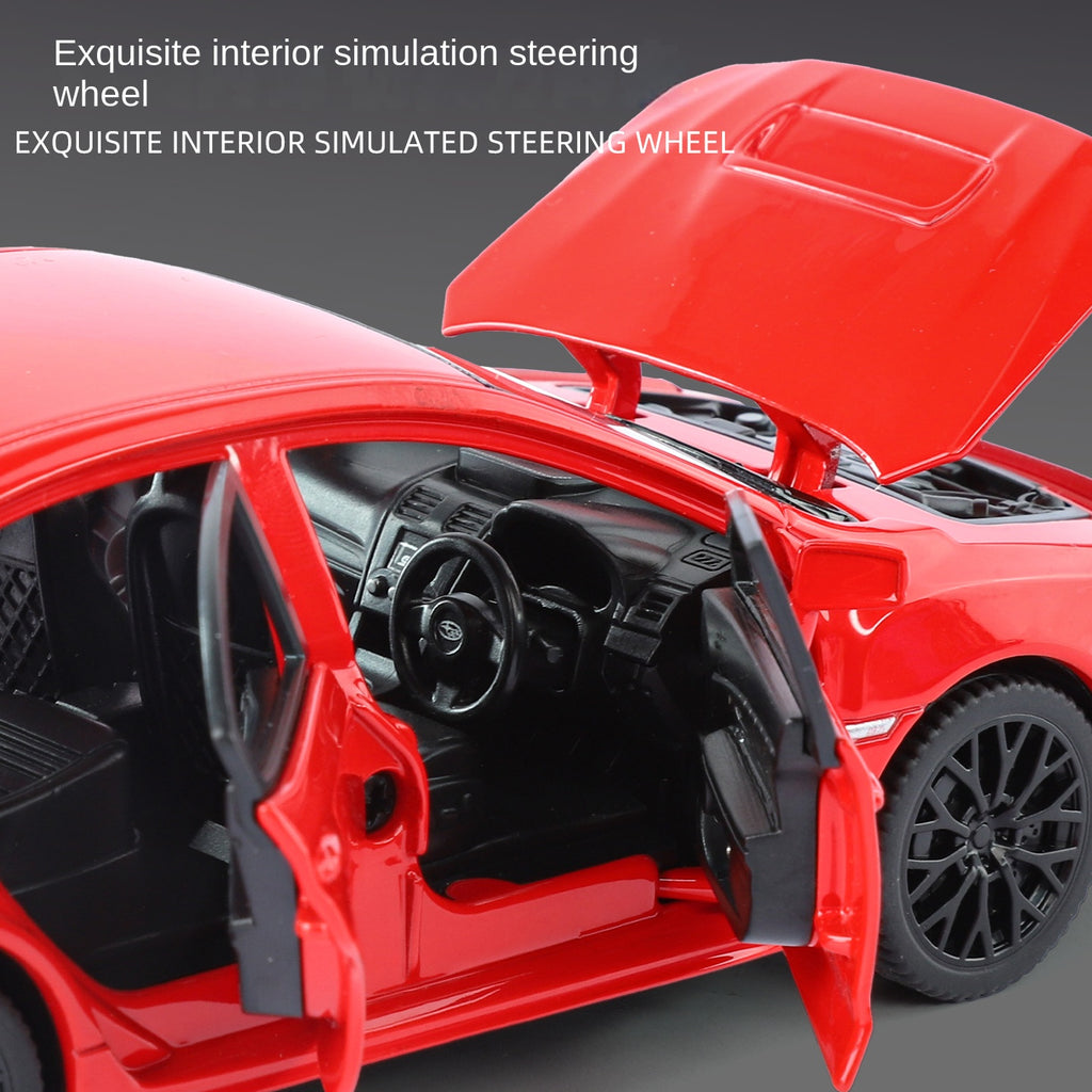 QiYi 1:30 Licensed Subaru STI Die-Cast Alloy Model - Official Rally Car with Opening Doors, Sound & Light, Pull-Back Action & Shock Absorption