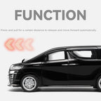 Chezhi 1:32 Scale Die-Cast Alloy Model Toy Compatible with Toyota Vellfire - Opening Doors, Sound & Light, Pull-Back Function - Luxury MPV Collection