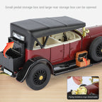 XHD 1:32 Scale Rolls-Royce Phantom I Die-Cast Alloy Model Toy - Removable Roof, Opening Doors, Sound & Light, Pull-Back Function - Vintage Luxury Collection