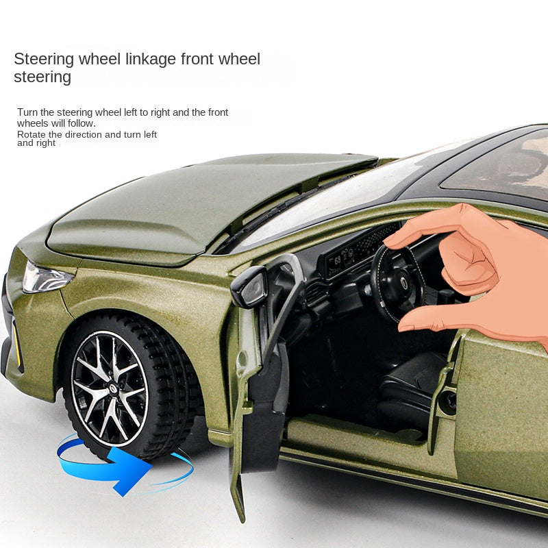 OK 1:24 Scale Die-Cast Alloy Model Toy Compatible with GAC Trumpchi Emkoo - Opening Doors, Sound & Light, Pull-Back Function, Shock Absorption, Steering & Horn - Sports Sedan Collection