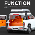 XHD 1:24 Die-Cast Alloy Model - Compatible with BYD Yangwang U8 - Luxury Off-Road SUV with Opening Doors, Sound & Light, Pull-Back Action, Shock Absorption & Steering