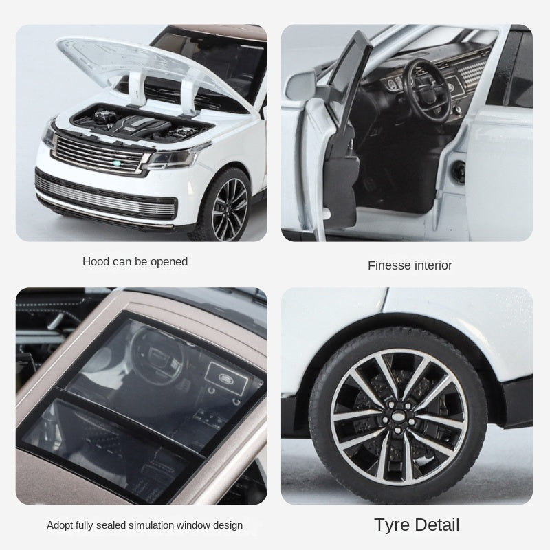 QiYi 1:32 Licensed Land Rover Range Rover SV 2022 Die-Cast Alloy Model - Official Luxury SUV with Opening Doors, Sound & Light, Pull-Back Action & Shock Absorption