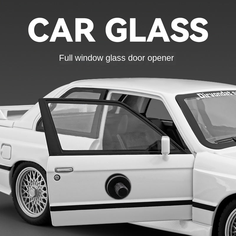 Chezhi 1:24 Die-Cast Alloy Model - Compatible with BMW M3 - High-Performance Sedan with Opening Doors, Sound & Light, Pull-Back Action, Shock Absorption, Steering, Horn, Foldable Mirrors & Opening Fuel Cap