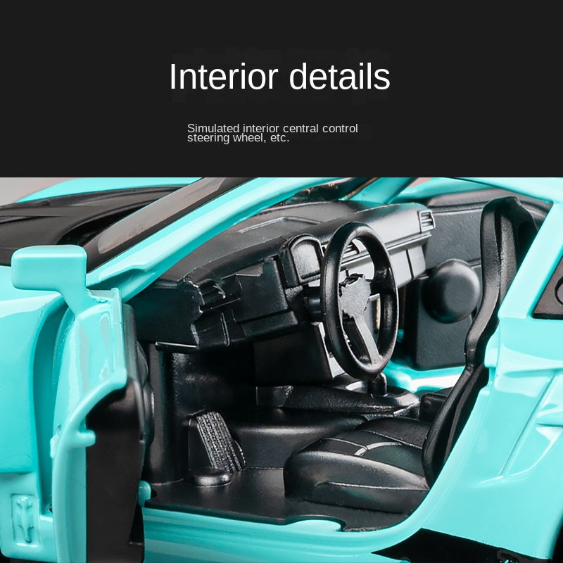 Jiaye 1:32 Die-Cast Alloy Model - Compatible with Porsche 911 GT3 RS - Track-Focused Sports Car with Opening Doors, Sound & Light & Pull-Back Action