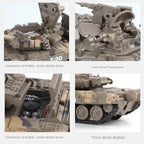 XHD 1:35 Die-Cast Alloy Model - Compatible with Russian T-90 Main Battle Tank - Feature-Packed with Smoke/Spray Effect, Sound & Light, Pull-Back Action & Removable Tracks