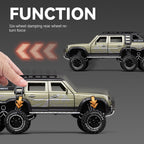 Chezhi 1:24 Scale Die-Cast Alloy Model Toy Compatible with Land Rover Defender 6x6 - Opening Doors, Sound & Light, Pull-Back Function, Shock Absorption & Folding Side Ladder - Extreme Off-Road Collection