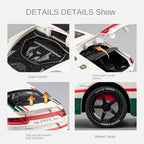 Chezhi 1:24 Track Edition Die-Cast Alloy Model - Compatible with Porsche Panamera - Feature-Packed with Spray Effect, Opening Doors, Realistic Sound & Light, Pull-Back Action, Shock Absorption & Steering