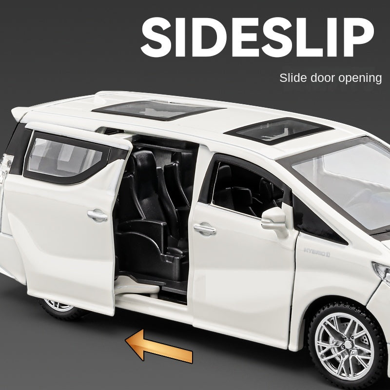 Chezhi 1:32 Scale Die-Cast Alloy Model Toy Compatible with Toyota Vellfire - Opening Doors, Sound & Light, Pull-Back Function - Luxury MPV Collection