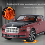 Jin Lifang 1:24 Die-Cast Alloy Model - Compatible with Rolls-Royce Spectre - First-Ever Electric Luxury Coupe with Starlight Headliner, Foldable Spirit of Ecstasy, Opening Fuel Cap, Opening Doors, Sound & Light, Pull-Back Action, Shock Absorption