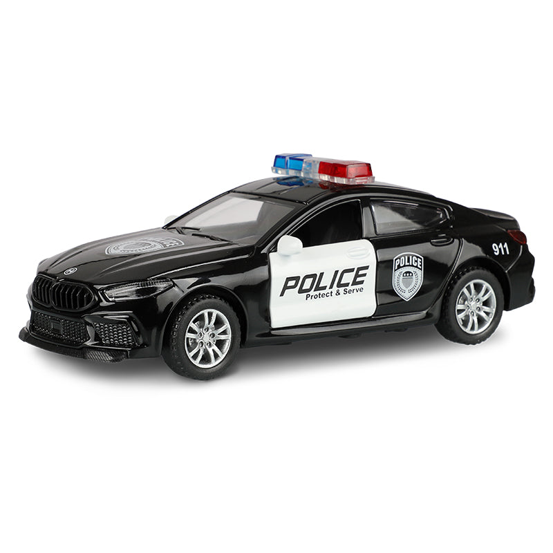 MINIAUTO 1:36 Scale Die-Cast Alloy Model Toy Compatible with BMW M8 - Opening Doors, Sound & Light, Pull-Back Function - Luxury Sports Car Collection