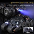 QiYi 1:24 Licensed Batman Tumbler Alloy Model - Official “The Dark Knight Trilogy” Movie Replica with Spray Effect, Sound & Light, and Shock Absorption - Limited Collector‘s Edition