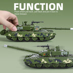 XHD 1:35 Scale Type 99A Main Battle Tank Die-Cast Alloy Model Toy - Smoke Effect, Opening Hatches, Sound & Light, Pull-Back Function - Modern Armor Collection