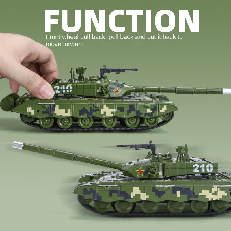 XHD 1:35 Scale Type 99A Main Battle Tank Die-Cast Alloy Model Toy - Smoke Effect, Opening Hatches, Sound & Light, Pull-Back Function - Modern Armor Collection